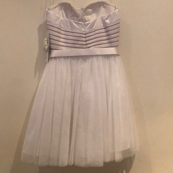 Aidan Mattox Short Satin and Tulle Dress NWT - Picture 3 of 5